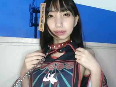 えくぼがキュートなコスプレ娘との生々しいハメ撮りが流出！